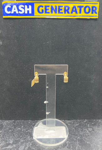 22ct Gold Two-Tone Earrings 3.33g