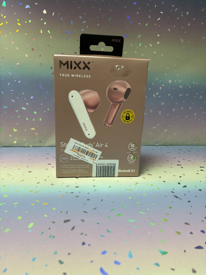 Mixx Streambuds Air 4 IN-Ear True Wireless Earbuds- Rose Gold, A.