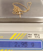 14ct Yellow Gold Cross & Box Belcher Chain