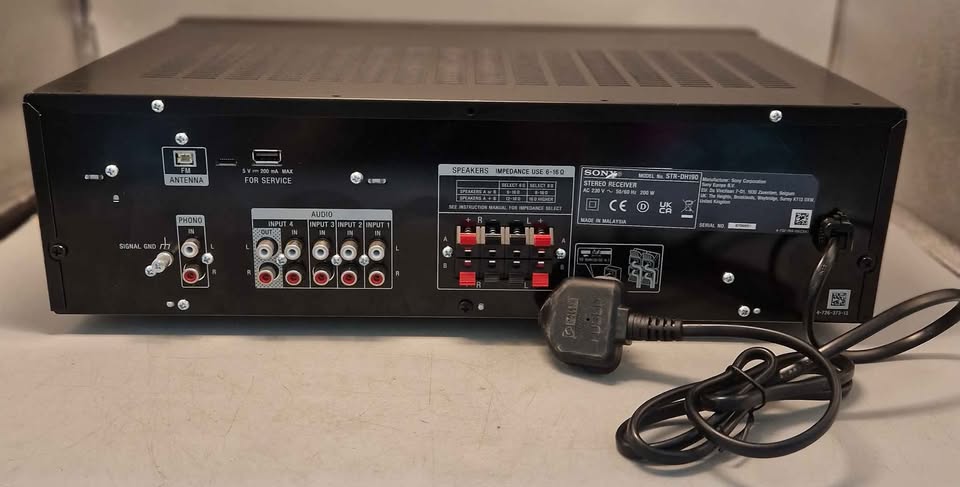 Sony STR-DH190 2ch Stereo Receiver 100W Phono Bluetooth Amplifier