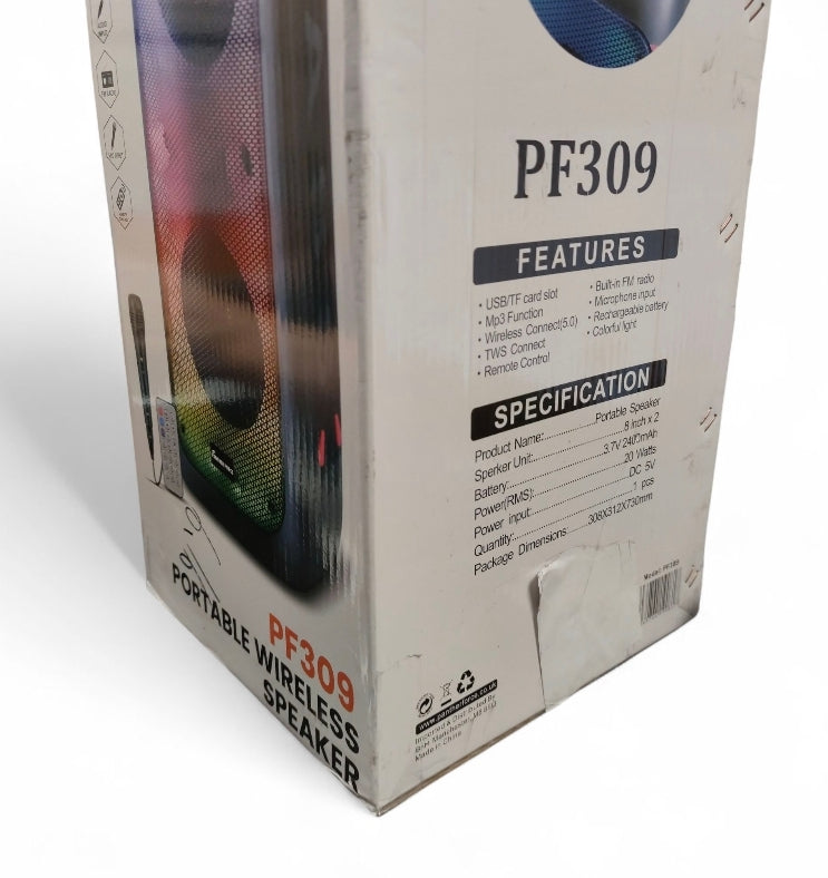 Panther Force PF309 20W Portable Wireless Speaker**Boxed in Brand New Condition** COLLECTION ONLY