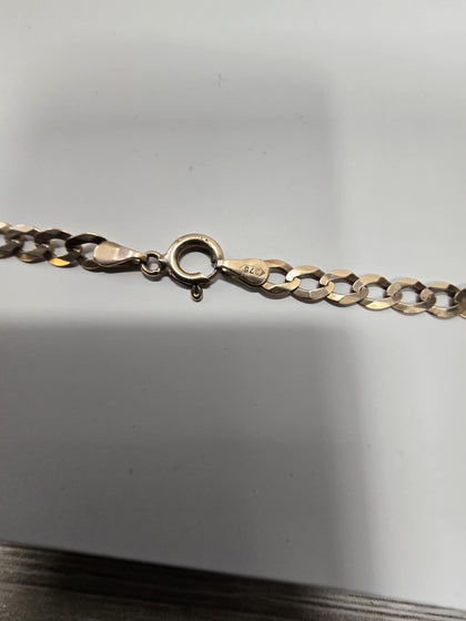 9ct curb necklace 24