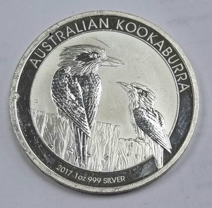 Coin Fine 999 Silver Australian Kookaburra 2017 $1 1oz