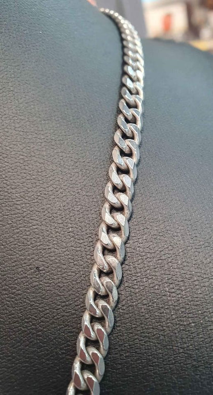 Silver Narrow Curb Chain 20