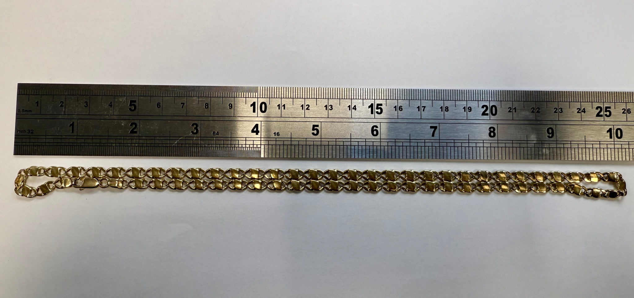 9ct Gold Oval Link Chain 21”