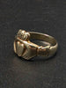 9ct Yellow Gold Irish Claddagh Wedding Ring - Size V - 7.95 Grams