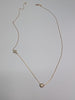 14ct gold necklace with pendant and side charm