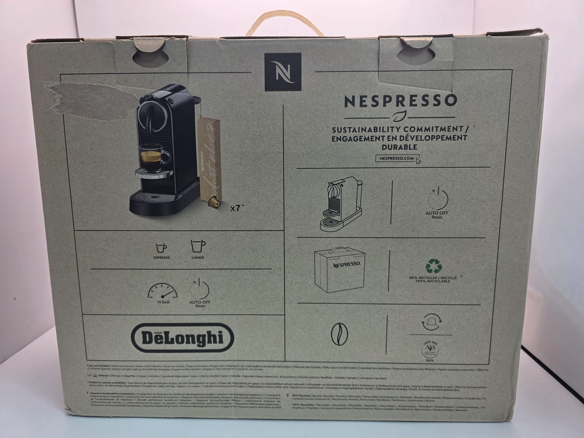 Nespresso EN167.W Citiz Coffee Machine - White