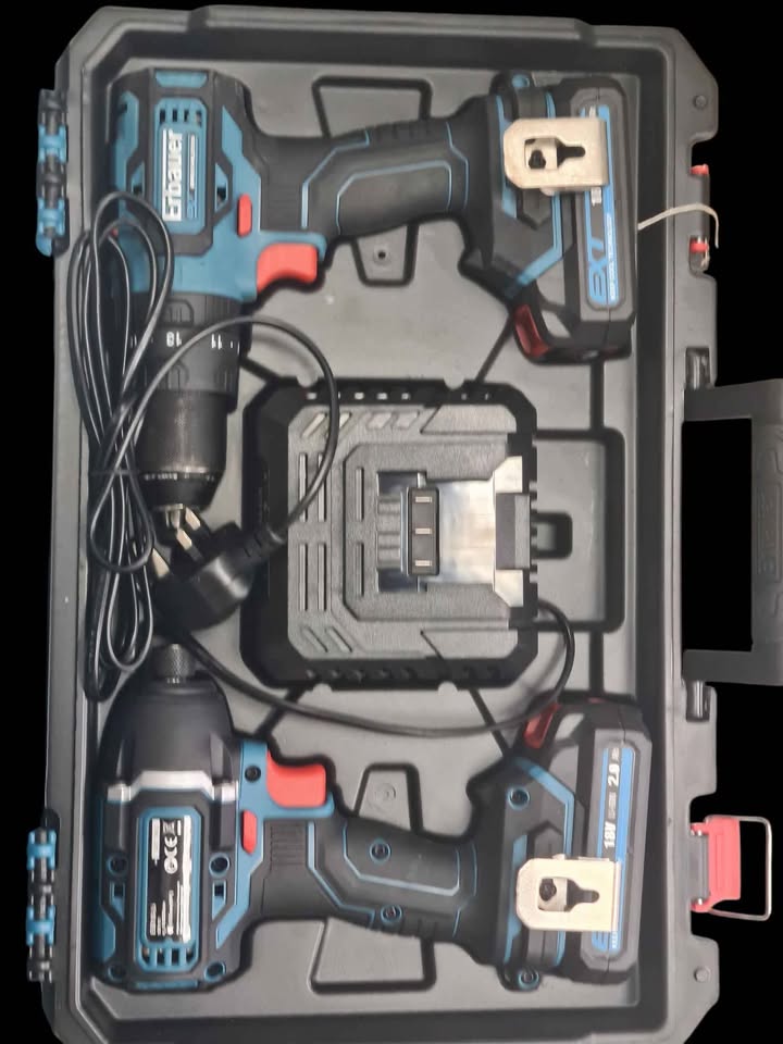 Erbauer ECD18 - LI - 2 / EID18 - LI 18V 2×2.0Ah Li-on EXT Brushless Cordless Twin