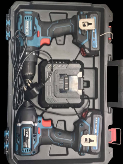 Erbauer ECD18 - LI - 2 / EID18 - LI 18V 2×2.0Ah Li-on EXT Brushless Cordless Twin