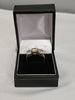 9ct Yellow Gold Ring with Clear Stones - Size O - 3.2g