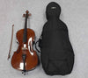 Gears4Music 1 1/2 Student Cello With Bow - With Soft Carry Case