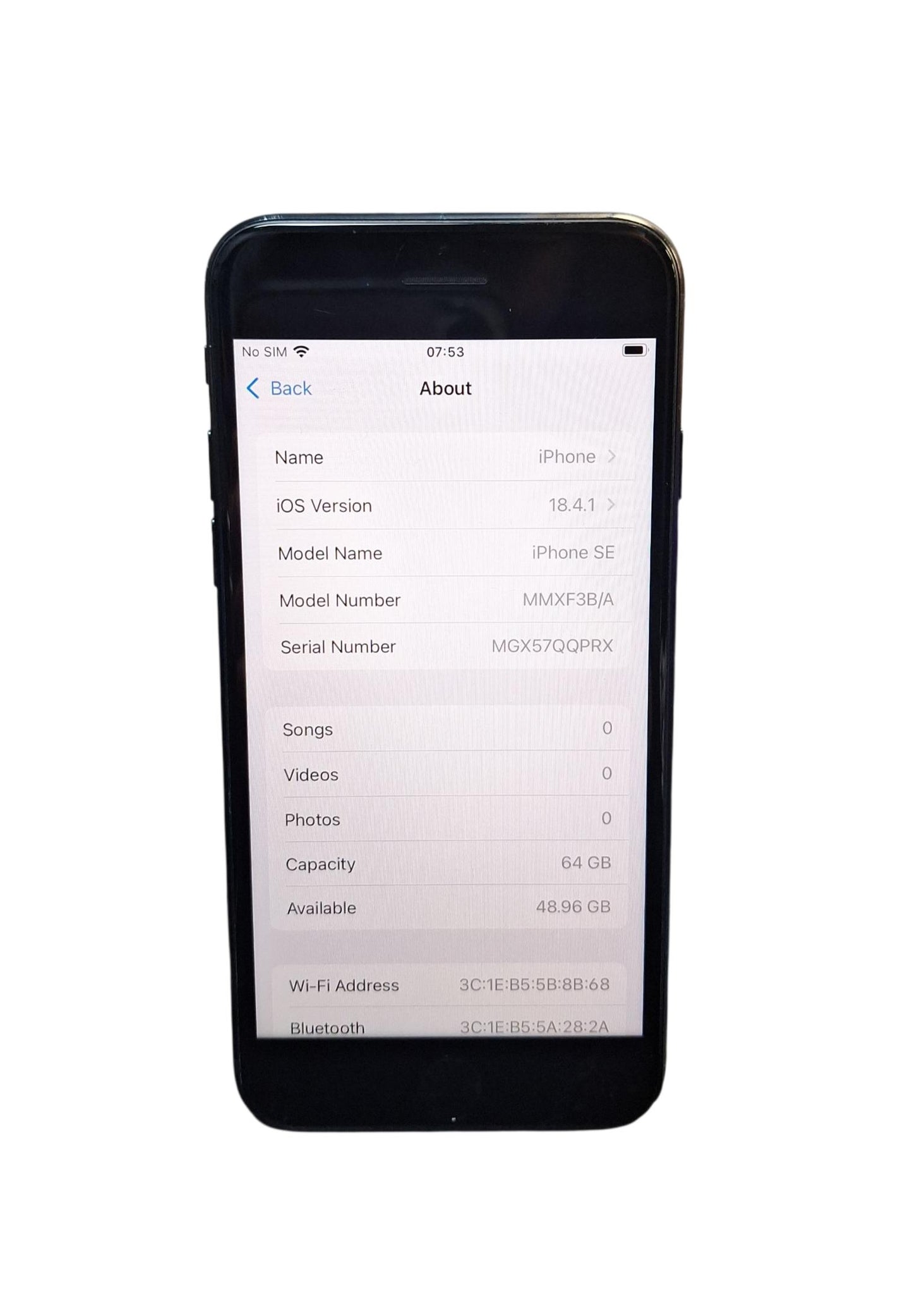 Apple iPhone SE (2022) - 3rd Gen - 64GB - Unlocked