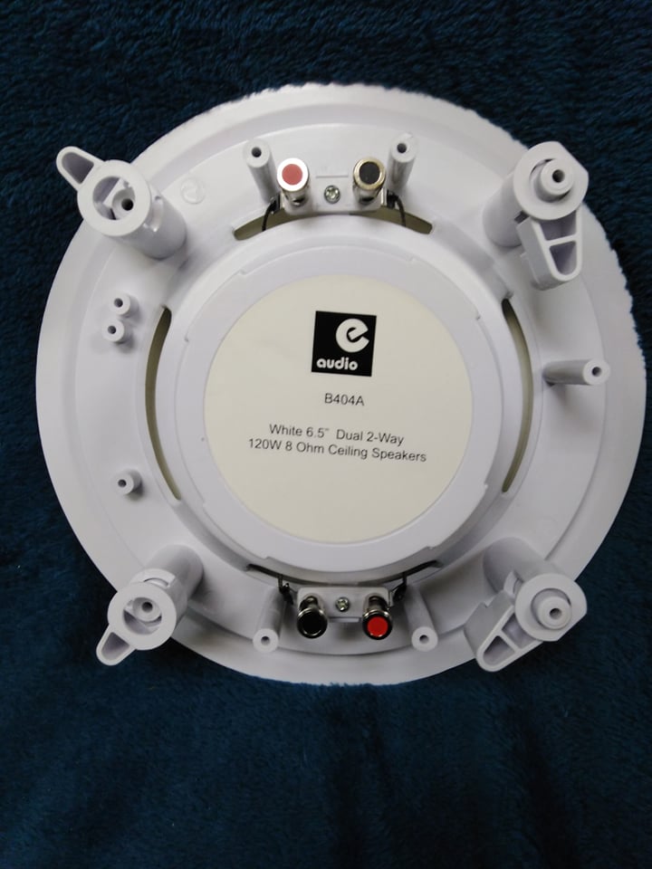 e-audio Ceiling Speaker with Dual Offset Tweeters