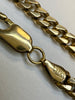 9ct Gold Solid Curb Chain 19”