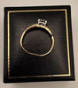 9ct gold CZ size Q