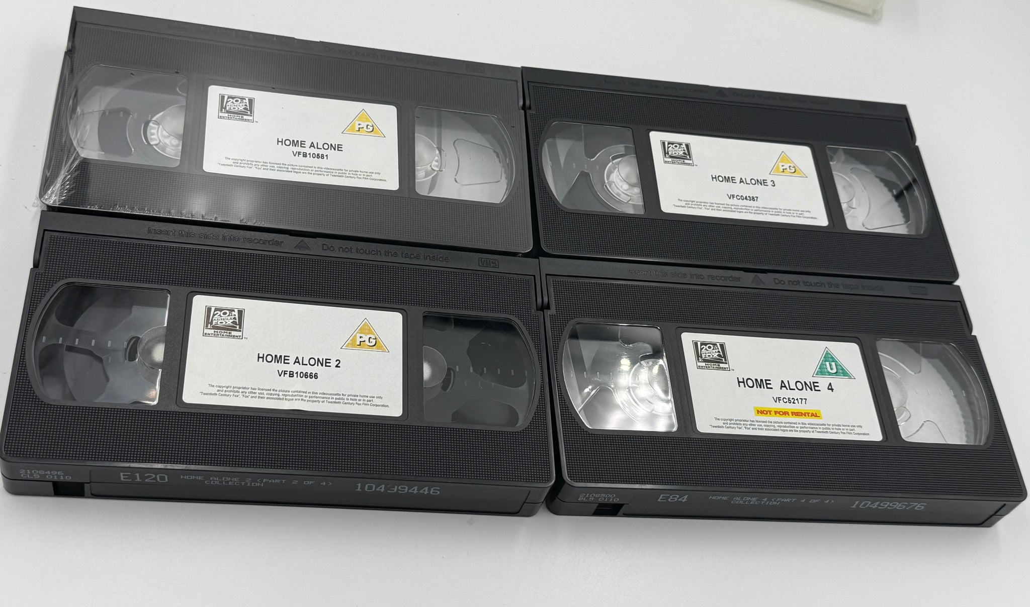 *Home Alone video VHS 1-4 collection