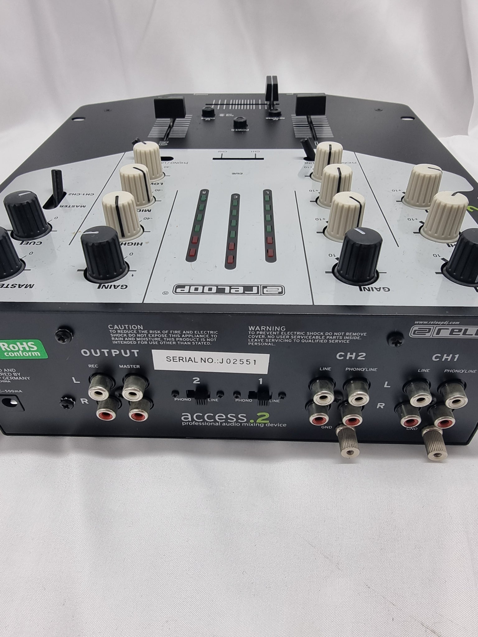 Reloop Access 2 - 2 channel professional audio mixer