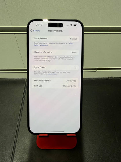 Apple iPhone 16 Plus 128GB Black, Unlocked  100% BH Cycle Count 0