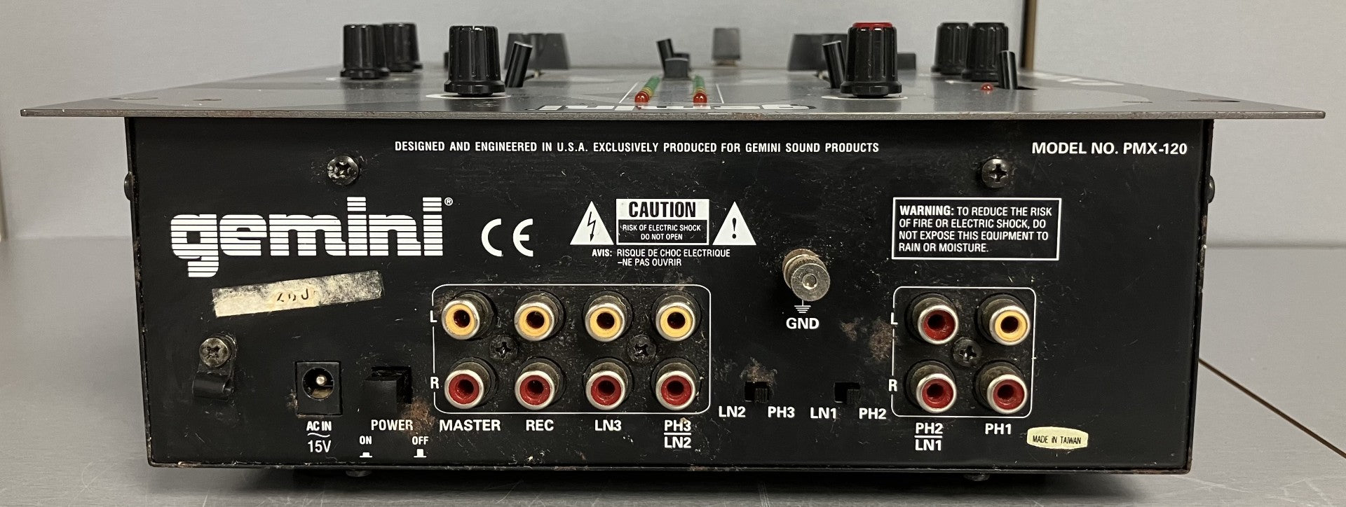 Gemini PMX-120 Stereo 2-Channel Preamp DJ Mixer ** Unboxed **