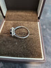 9ct White Gold Blue Cubic Zirconia Halo Ring - Size N - 2.41G