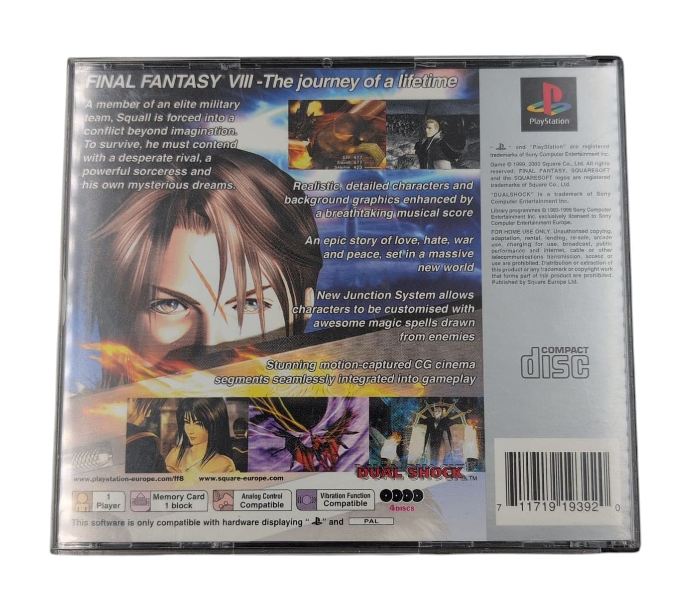Sony PlayStation One Final Fantasy VIII Game "Collection Only"
