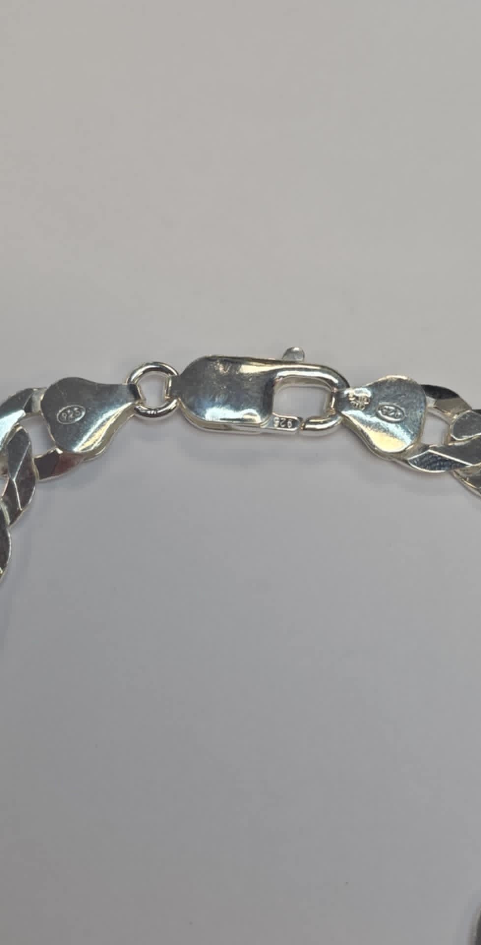 Brand New 925 Silver Curb bracelet