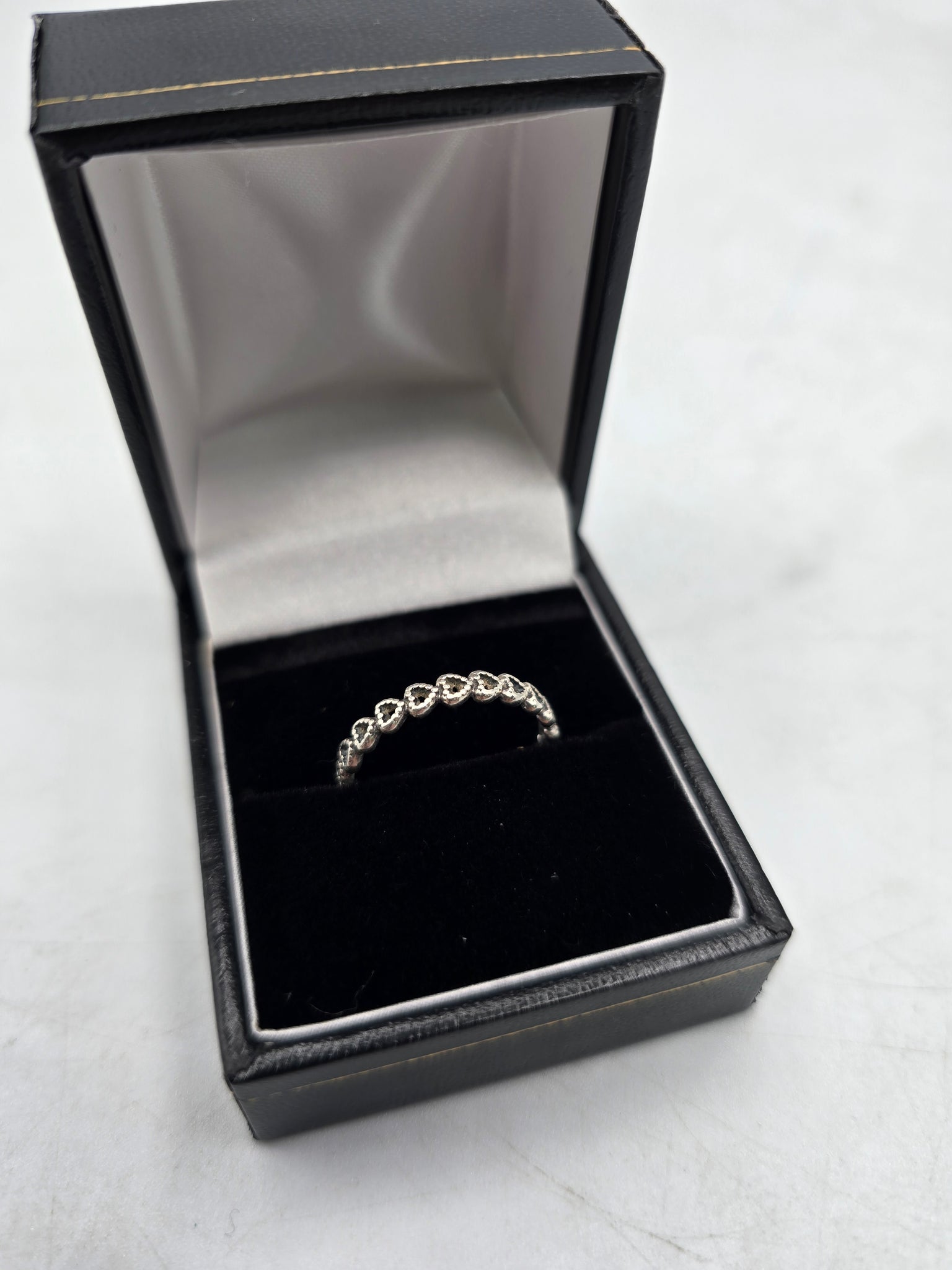 pandora band of hearts ring size n