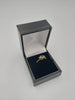 9K Gold Ring with Zirconia Stones. 375 Hallmarked, 1.30Grams, Size: L