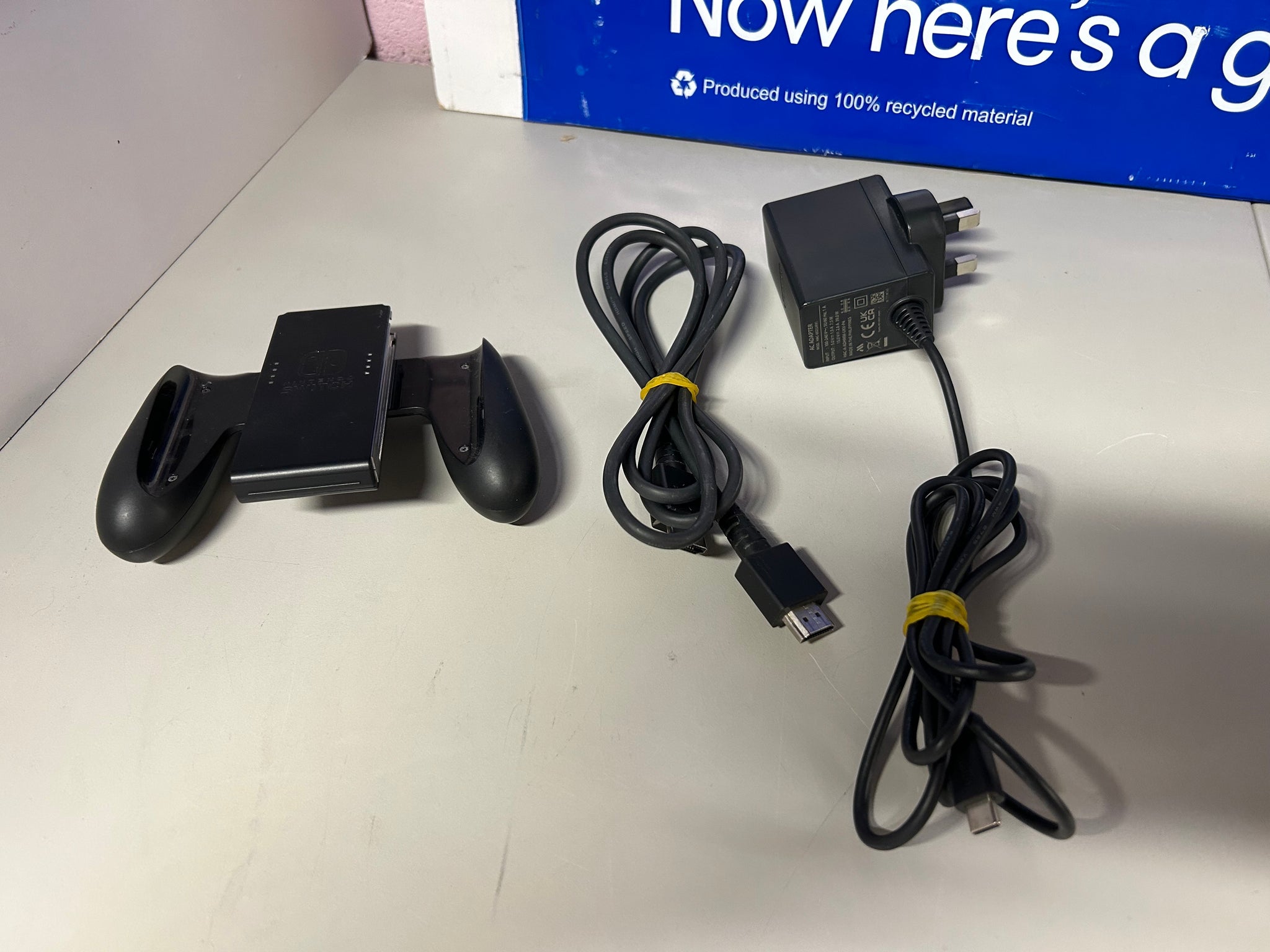 Switch Console, 64GB+128GB, OLED + Blue/Neon Yellow