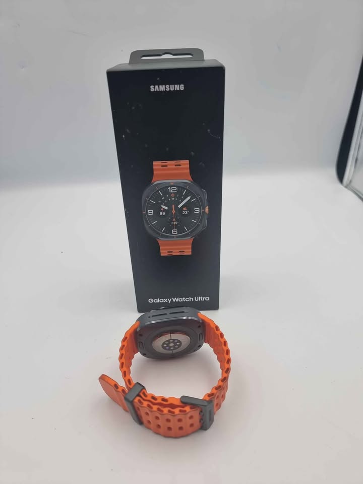 Samsung Galaxy Watch Ultra 47mm SM-L705 Smart Watch LTE+GPS- Titanium Grey - Boxed W/ Orange Strap
