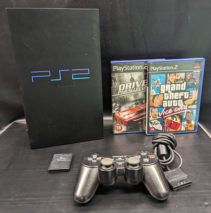 Sony Playstation 2 Console BUNDLE  - Black (SCPH-39003)