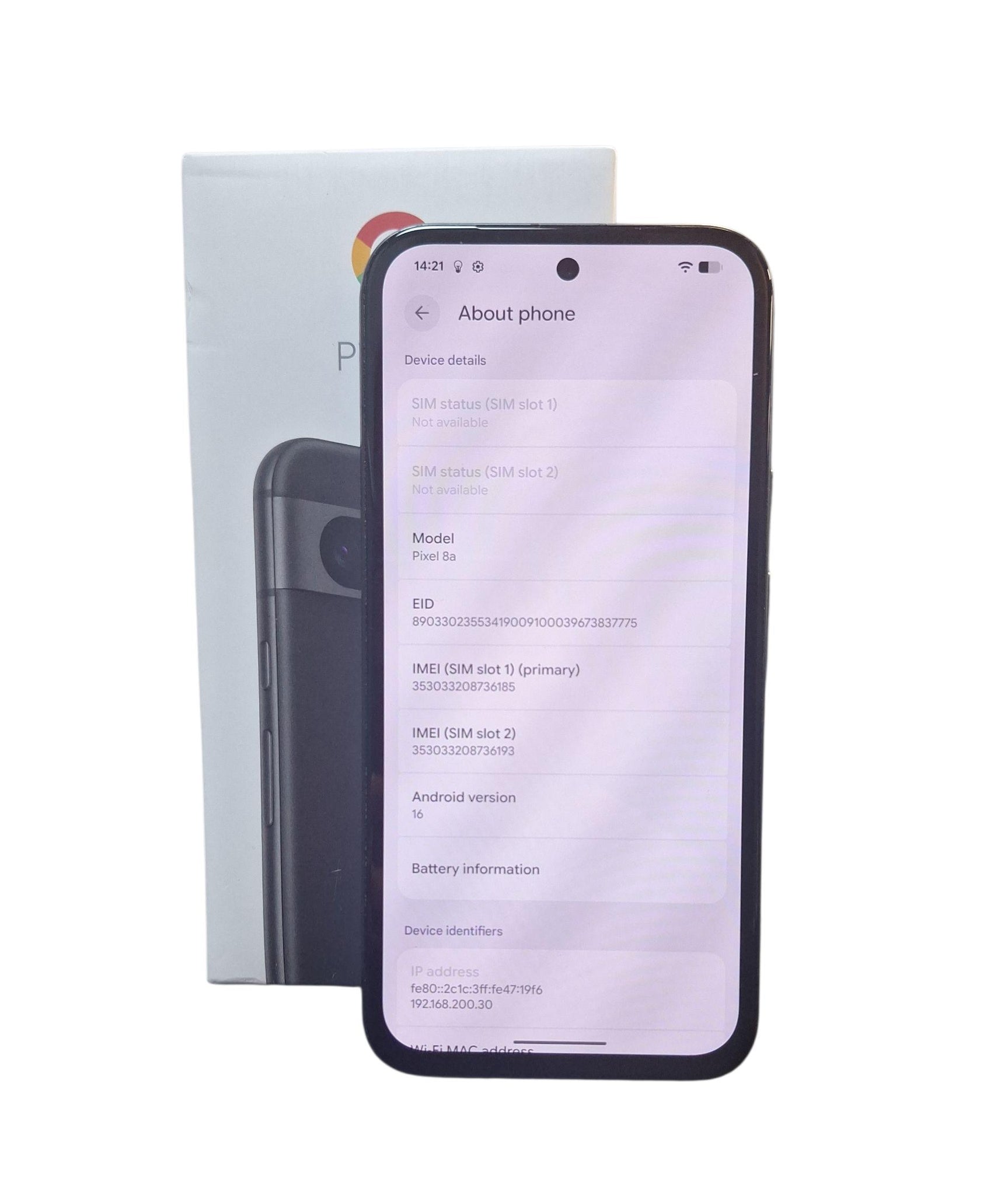 Google Pixel 8a - 128GB - Unlocked