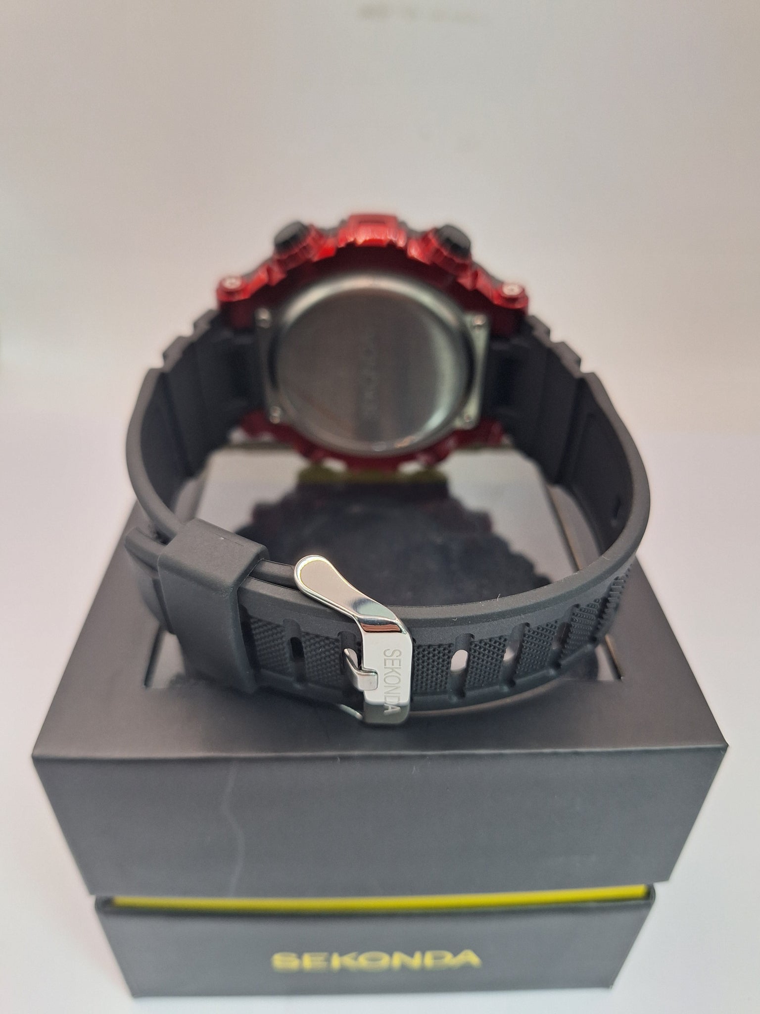 Sekonda Men’s Black and red  Strap Digital Sports Watch in original box