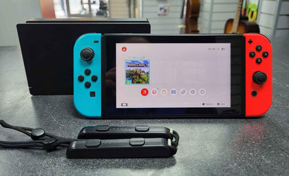 Nintendo Switch Console, 32GB + Neon Red/Blue Joy-Con, Unboxed.