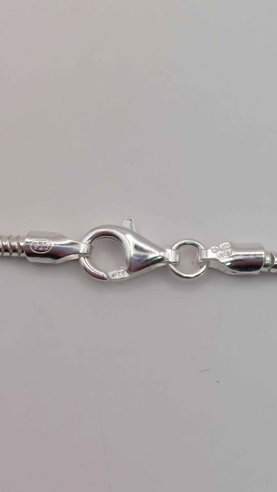 925 hallmarked silver rope style chain 24" 36.2g **BRAND NEW**