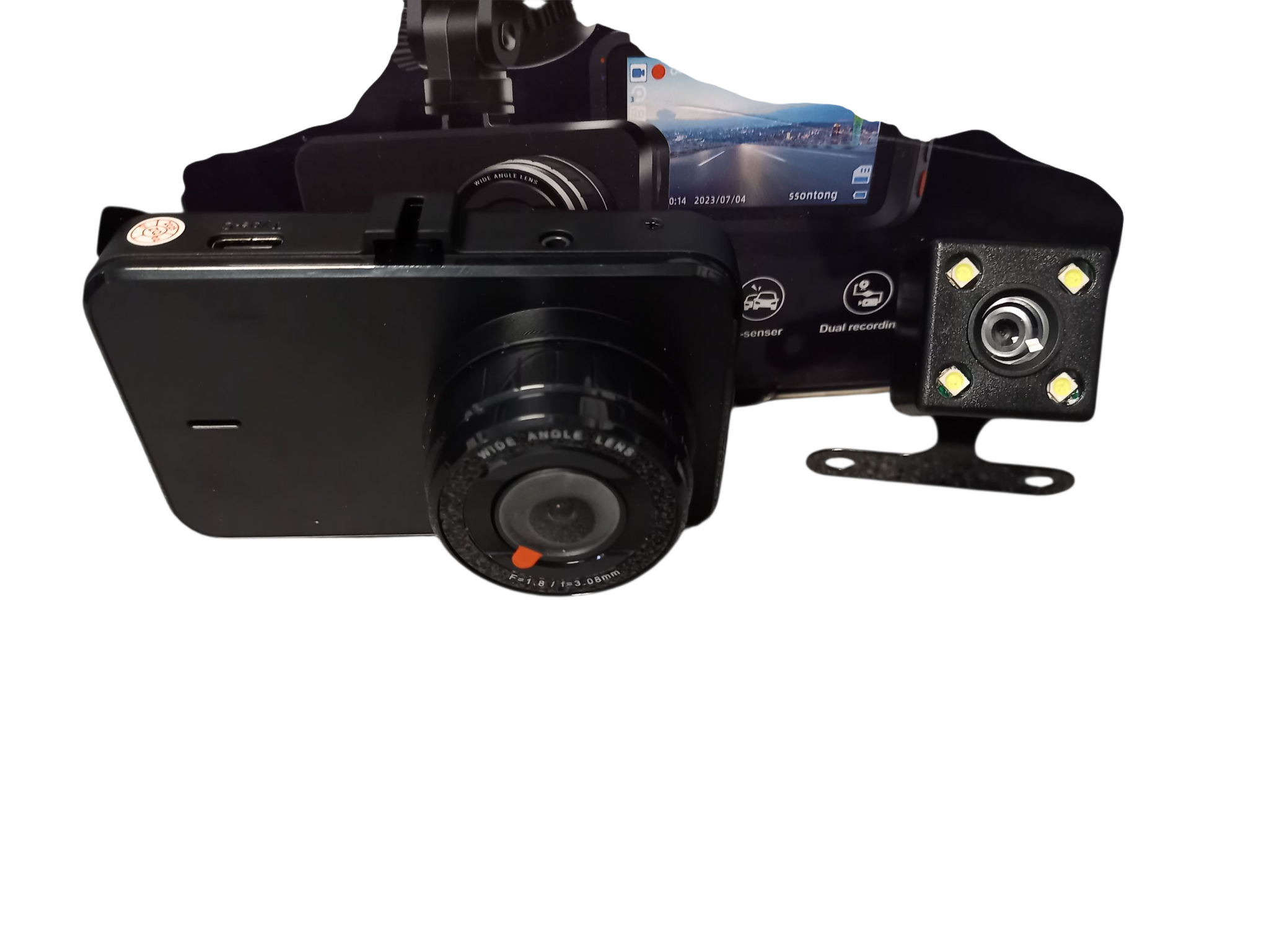 Ssontong Dual Dash Cam Front and Rear Camera