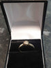 9ct Yellow Gold and Clear Stone Ring - Size L