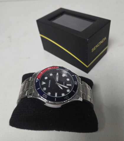 ** Collection Only ** Sekonda 1607 Mens Blue Face Watch