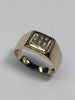 9CT Gold Square Diamond Ring