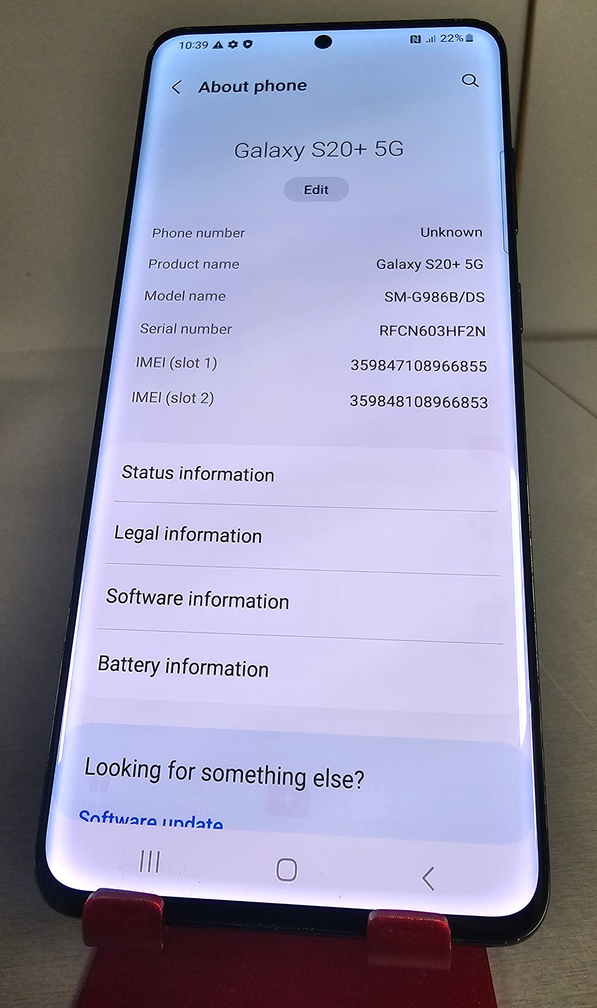 Samsung Galaxy S20 Plus 5G 128GB Cosmic Black, Unlocked