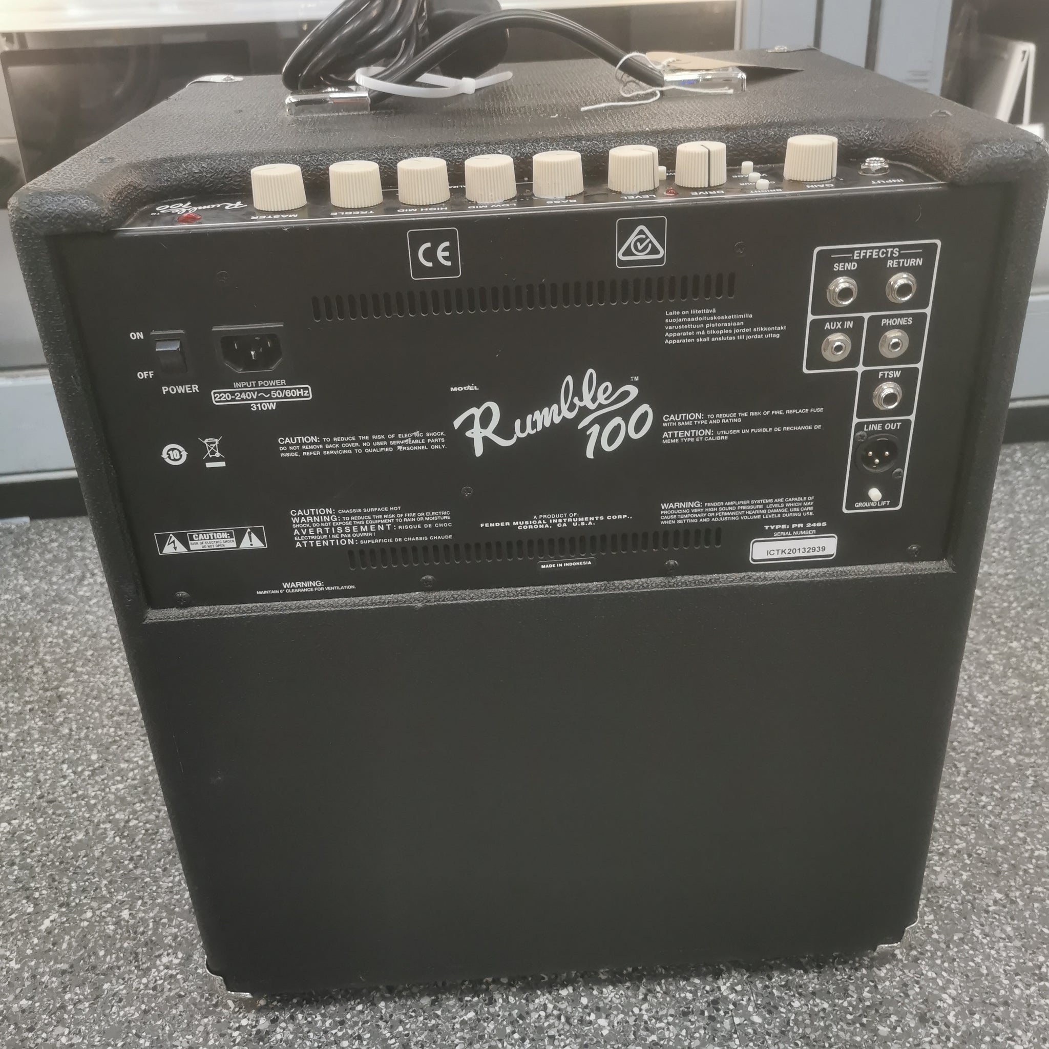 Fender Rumble 100 V3 Bass Guitar Amplifier