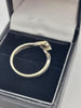 9ct White Gold Ladies Ring With 0.25 Diamond Stone - Size Q - 2.35 Grams