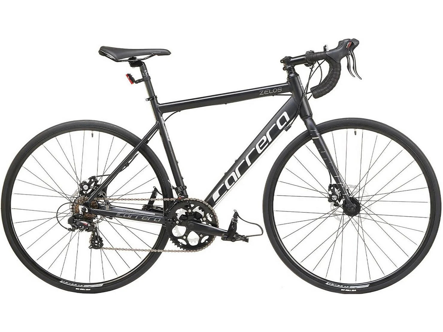 ** Collection Only ** Carrera Zelos Mens 14 Speed Road Bike Alloy Frame - Black ( 18 inch Frame )