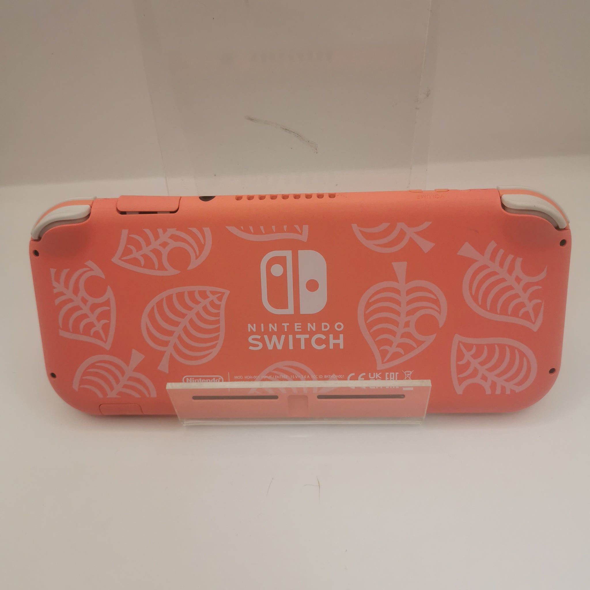 Nintendo Switch Lite Console, 32GB Isabelle Aloha Coral Pink, (No DL) Unboxed with charger and loose game(Animal Crossing)