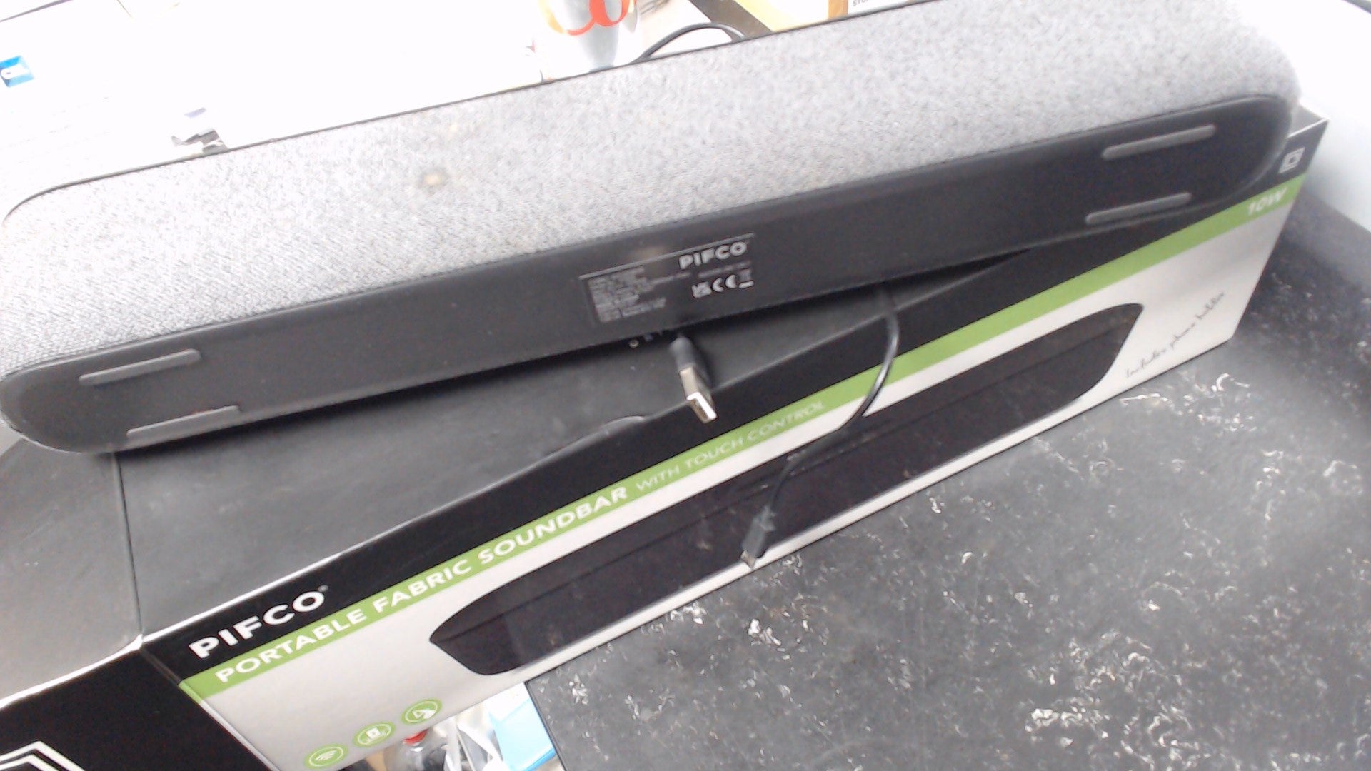 pifco portable fabric soundbar