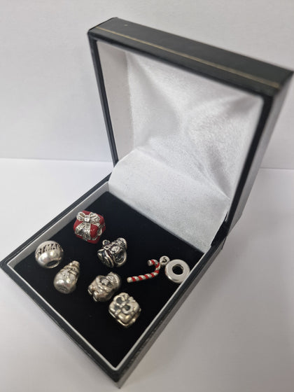 Silver 925 Christmas 7 Charm Bundle ALE