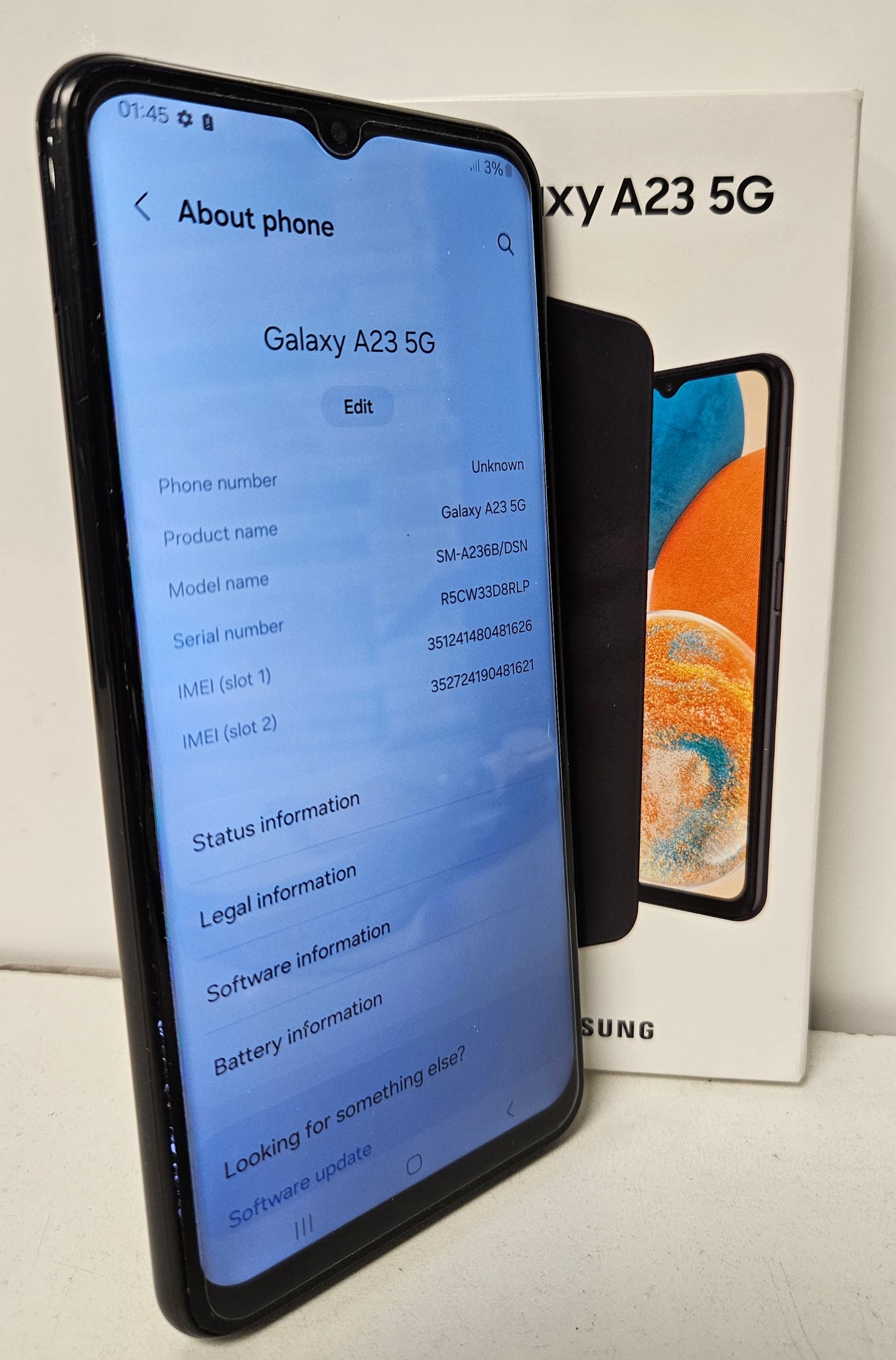 Samsung Galaxy A23 5G 64GB Black - Unlocked