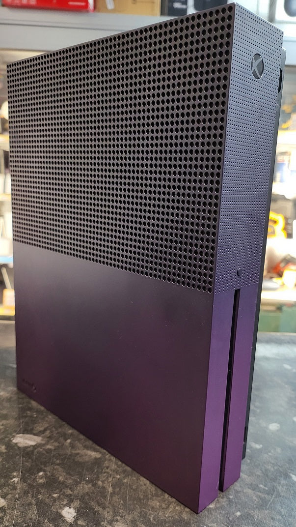 Xbox One S Console, 1TB, Gradient Purple, Unboxed With 3rd Party Wired Pad