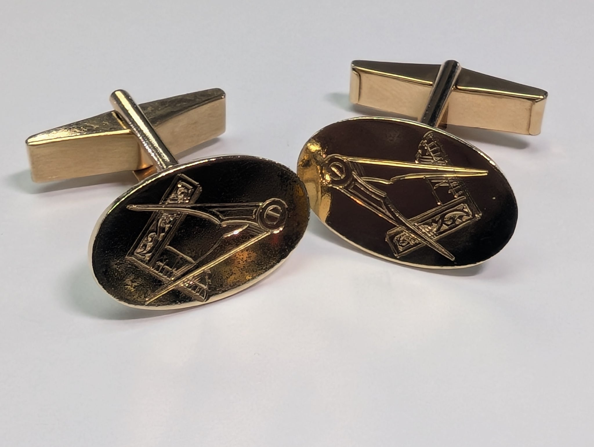 9ct Gold Masonic Cuff Links